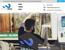 Tablet Screenshot of precisionwrapsllc.com